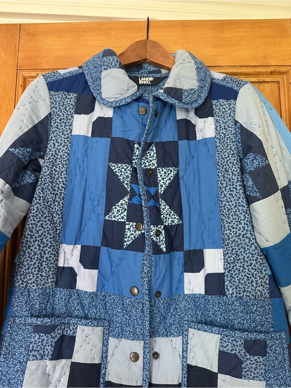 Women’s Lands' End Patchwork Quilt Jacket